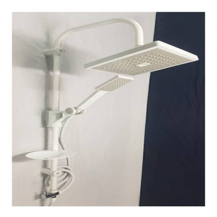 علم دوش دوکاره مدل رسوبگیر دستی رنگ سفید