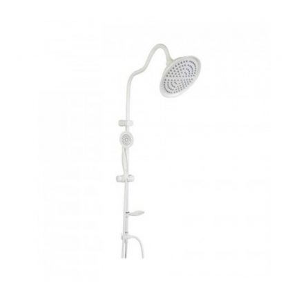 علم دوش دوکاره مدل شیپوری رنگ سفید