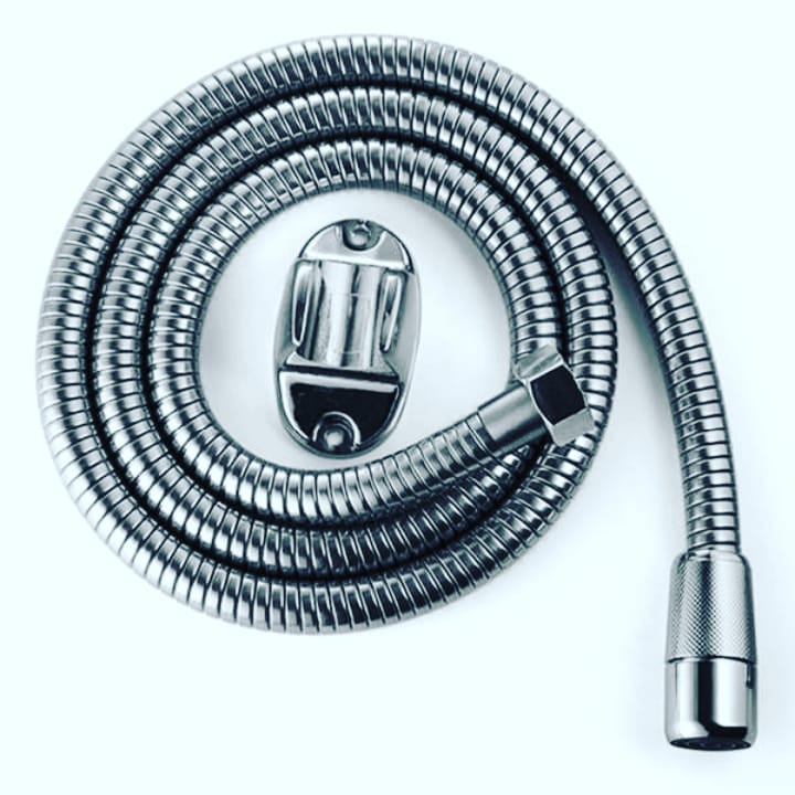 شلنگ توالت برنجی کروم (پلیشی _ مات)