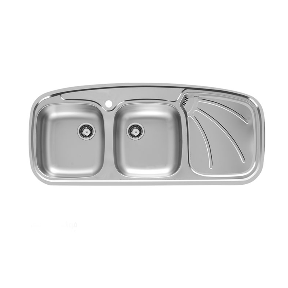 سینک استیل توکار اخوان کد 136SP(سیفون بزرگ)