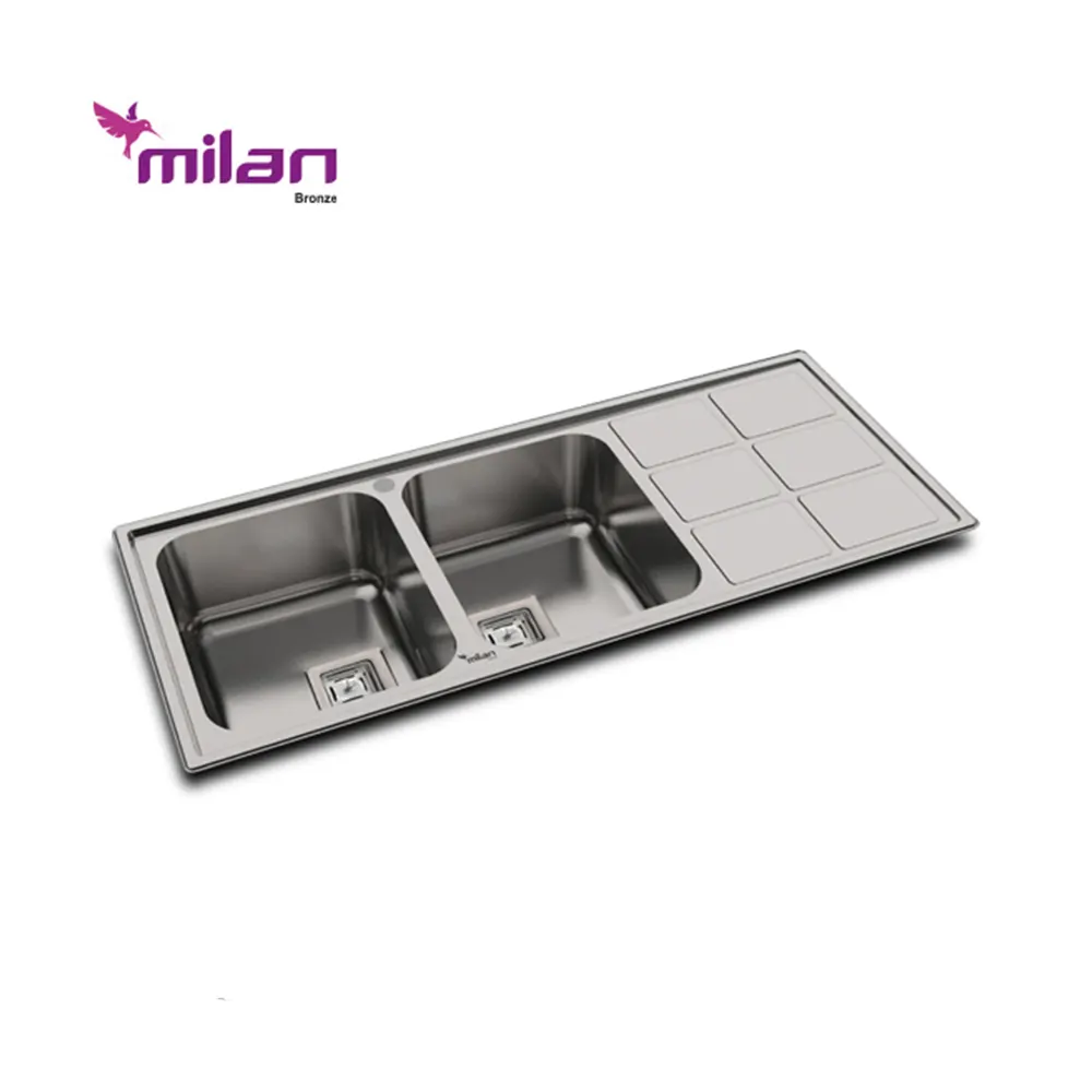 سینک استیل توکار میلان مدل 5012