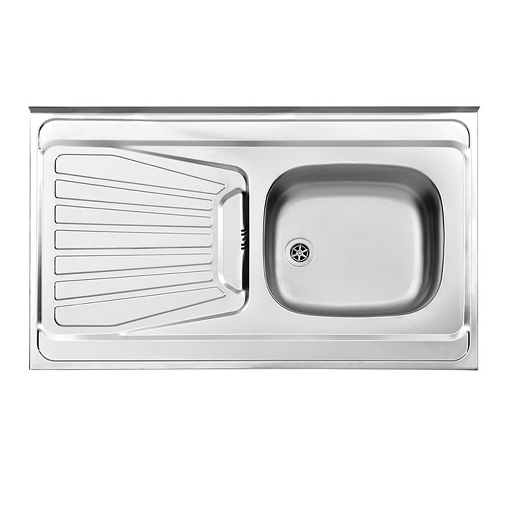 سینک استیل البرز مدل 165 روکار با عرض50