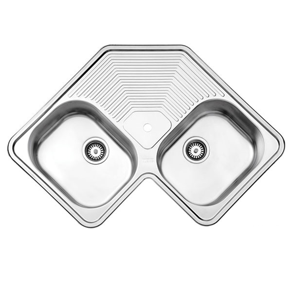 سینک استیل البرز مدل 540 گوشه توکار