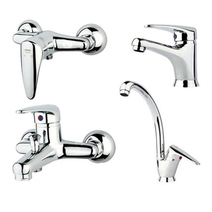 شیرآلات راسان مدل درنا کروم (مروارید)