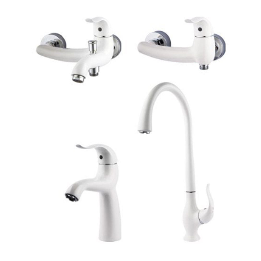 شیرآلات راسان مدل اکتاو شیری کروم