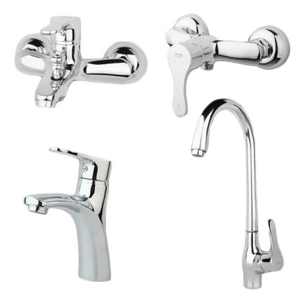 شیرآلات راسان مدل صدف کروم