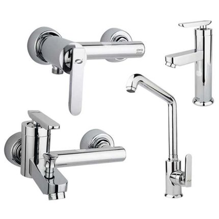 شیرآلات راسان مدل فلورا کروم