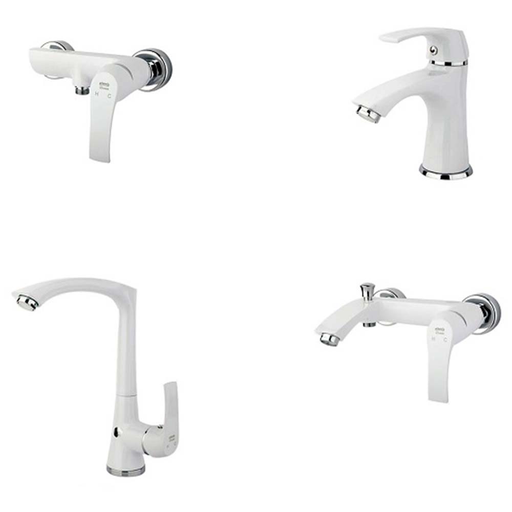 شیرآلات راسان مدل لوتوس سفید