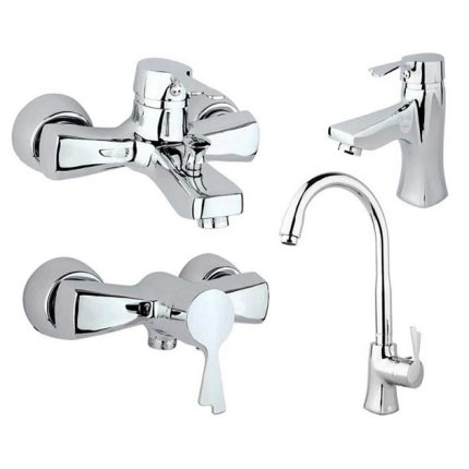 شیرآلات راسان مدل پاپیون کروم