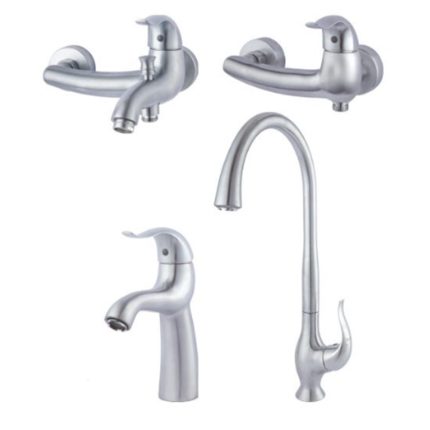 شیرآلات راسان مدل اکتاو کروم مات