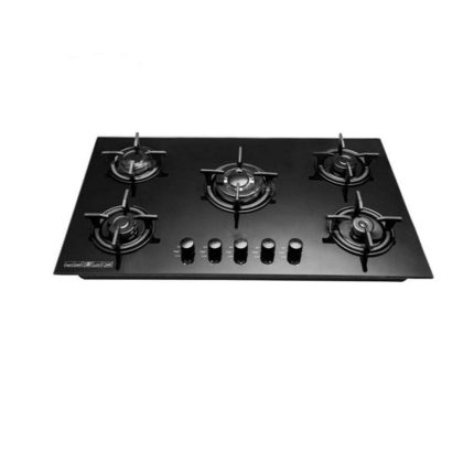 اجاق گاز ۵ شعله صفحه شیشه با ترموکوبل اکونومی