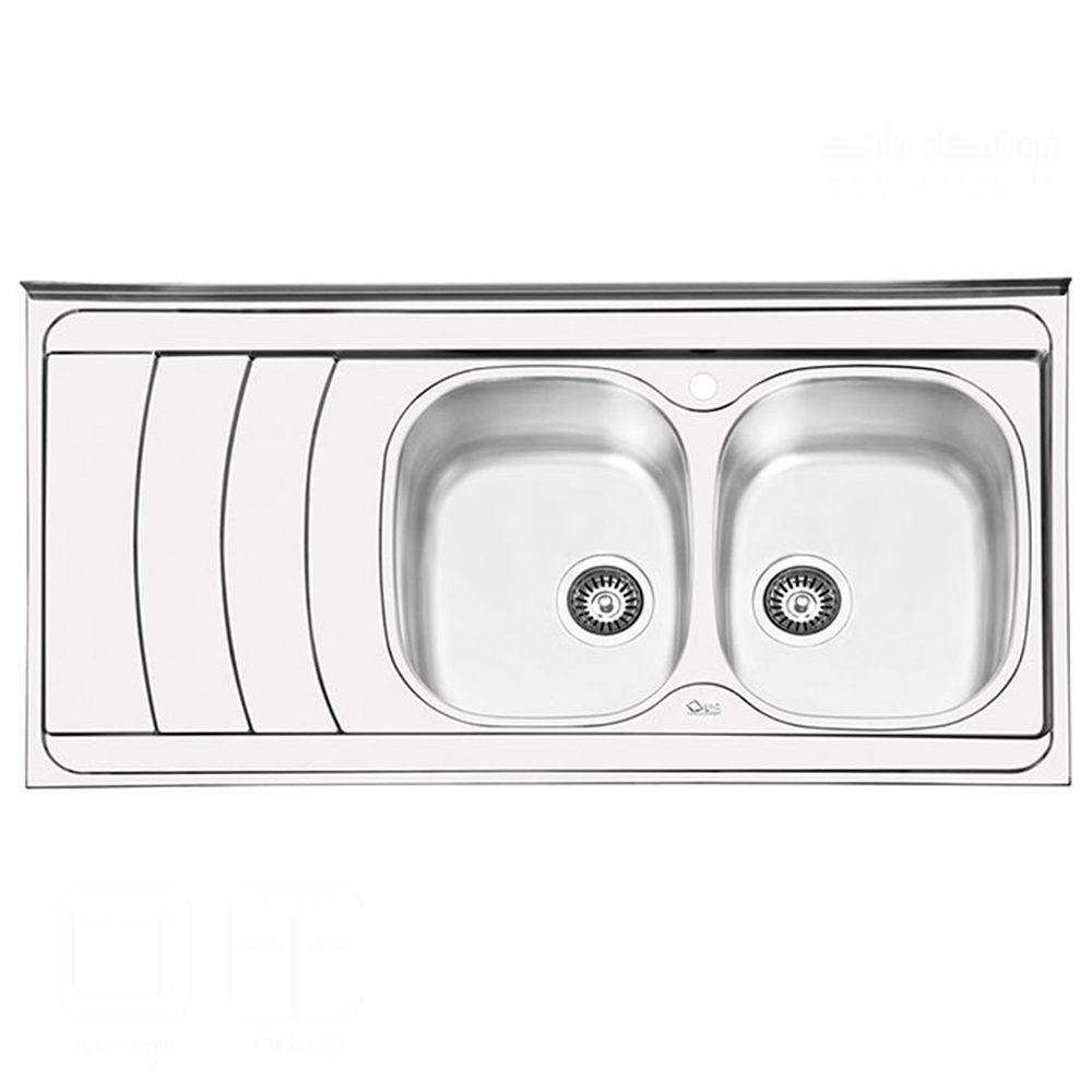 سینک ایلیا استیل مدل 1044 روکار