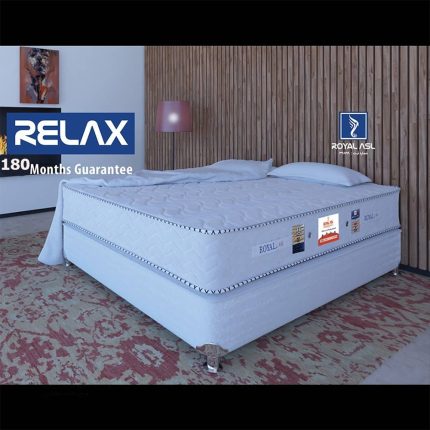 تشک رویال اصل سوپر طبی فنری پد دار تکنفره 15سال ضمانت سایز 90*200