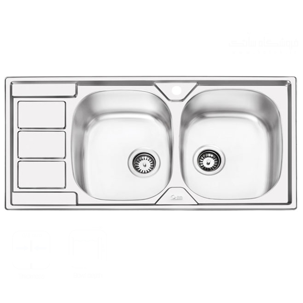 سینک ایلیا استیل مدل 2051 توکار