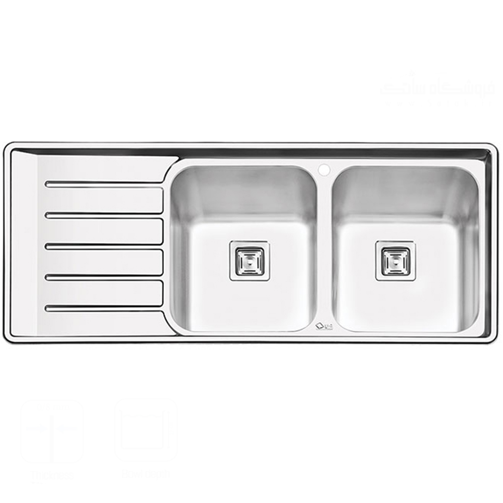 سینک ایلیا استیل مدل 2060 توکار