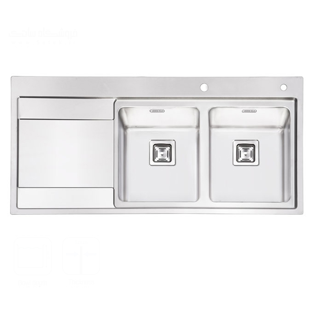 سینک ایلیا استیل مدل 2070 توکار