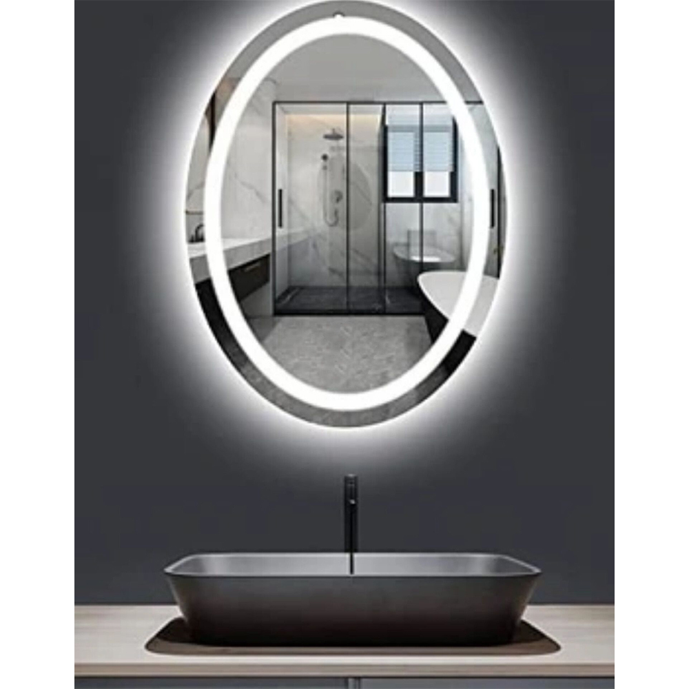 آینه بک لایت و رینگ لایت بیضی 50 * 70 سانتیمتر مدل B7050-SM